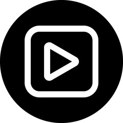 Play button glyph icon