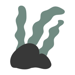 seaweed hand drawn decorative element
