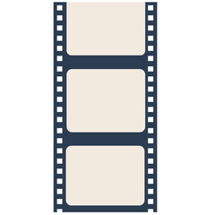 Obraz premium Film vector illustration in flat color design