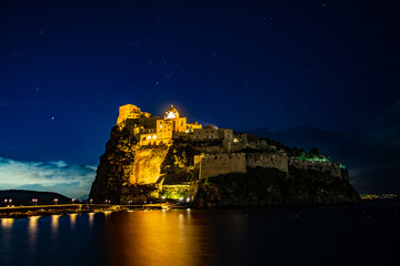Ischia Ponte with Pontile Aragonese and Castello Aragonese