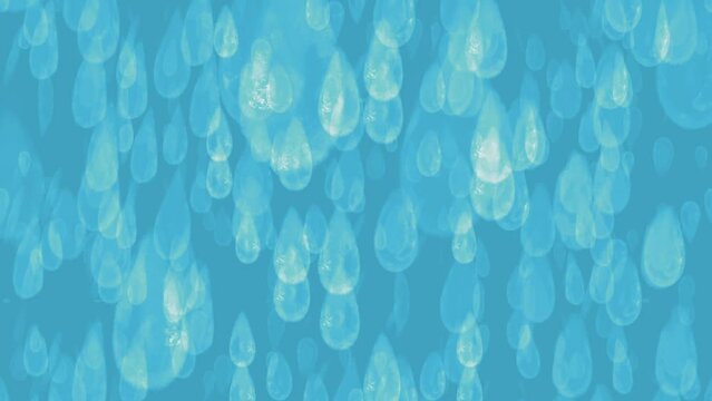 Big Paint Blu Drops falling on canvass Background 
