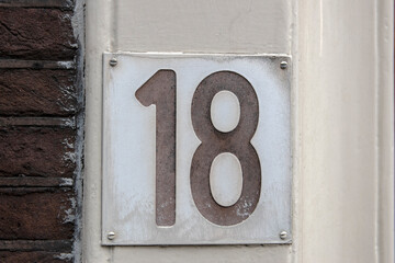 House Number 18 At Amsterdam The Netherlands 2020