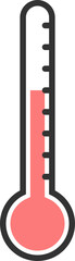 Thermometer sign icon