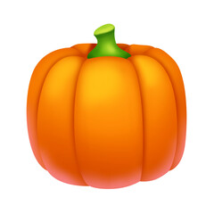 vegetable pumpkin food - isolated illustration transparent background - digital painting