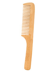 Wooden comb isolated cutout background - obrazy, fototapety, plakaty