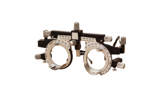 Oculist glasses isolated cutout background