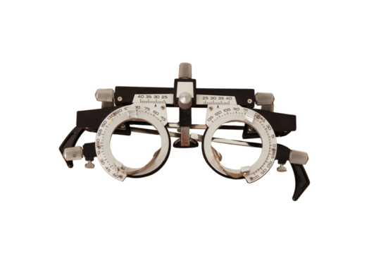 Oculist glasses isolated cutout background
