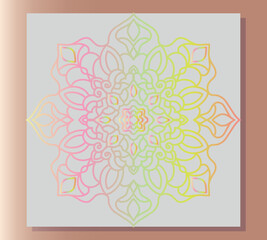 Snowflake. Circular pattern in form of mandala for Henna, Mehndi, decoration. Decorative ornament in oriental style. Circular in the form of a mandala for henna, Mehndi, tattoos, jewelry. Decorative 