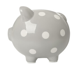 Piggy bank isolated on white. Saving money