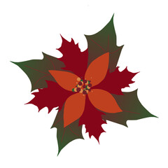 flower christmas tree