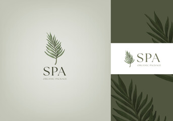 Spa Nature Leaf Package, Vector illustration