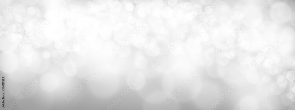Canvas Prints abstract silver background with bokeh christmas background