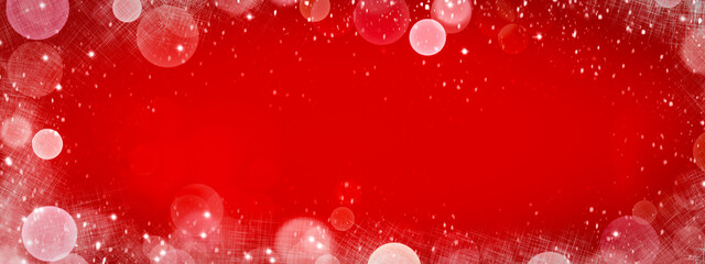 red christmas background with bokeh