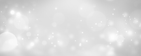 abstract silver background with bokeh Christmas background