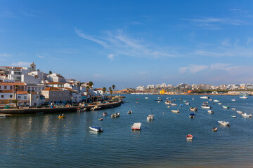 View of the village of Ferragudo