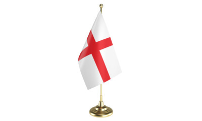 England table flag on white background, 3d rendering, isolated