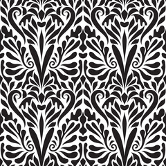 Vector Hand Drawn Seamless Bright Ethnic Floral Pattern - 546221692