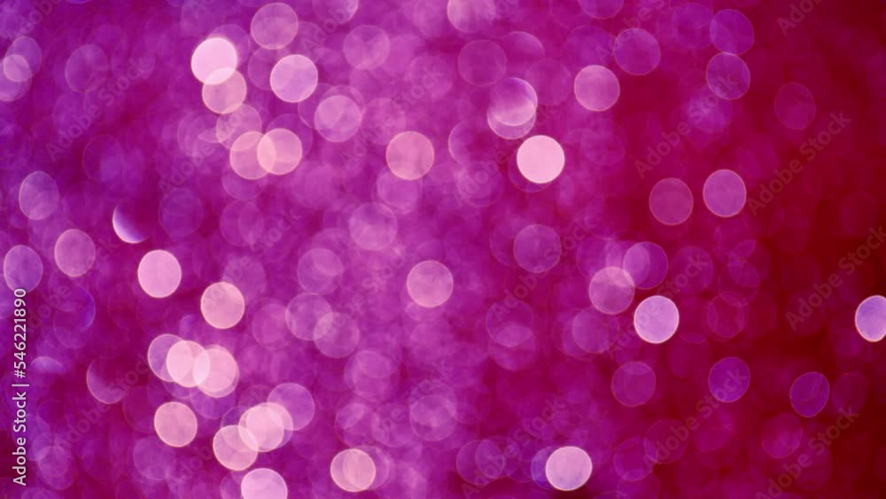 Poster blurred light spots seamless loop circle color bokeh lights background. defocused lens light