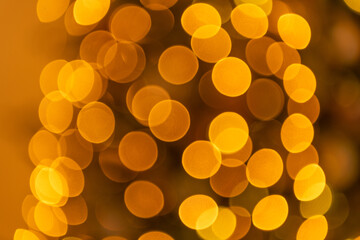 bright abstract bokeh background. blurred background with no people. bokeh gold color background