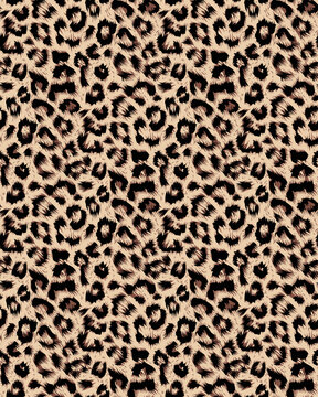 leopard skin seamless vector pattern textile print design, leopard skin texture