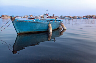 barca di pescatori a Marzamemi