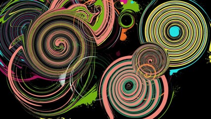 abstract background with circles