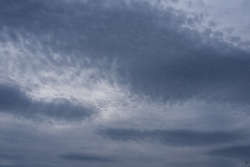 Fototapeta premium Dark storm clouds in the sky. Background, texture. Overcast.