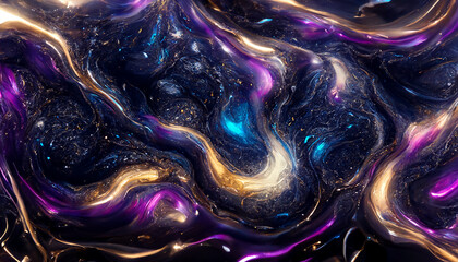 Abstract colors galaxy liquid powder effect wallpaper graphic design.