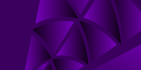 Abstract background made of waving lines and trygonal shapes in dark purple colors. 3d abstract violet purple background.