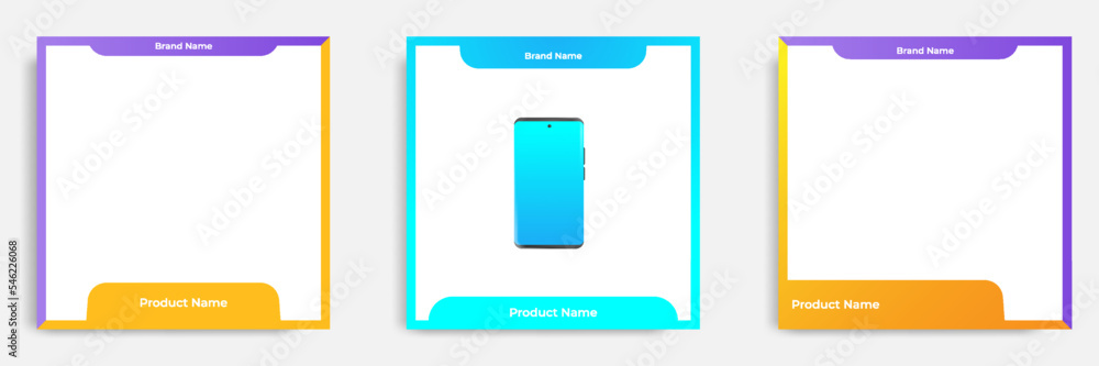 Wall mural geometric square social media banner layout, product background backdrop display for e commerce sale