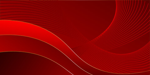 Abstract dark red maroon modern decorative stylish wave banner background vector.
