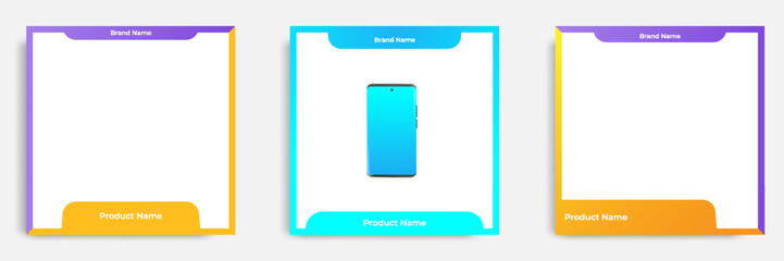 Geometric square social media banner layout, product background backdrop display for e commerce sale ads app template