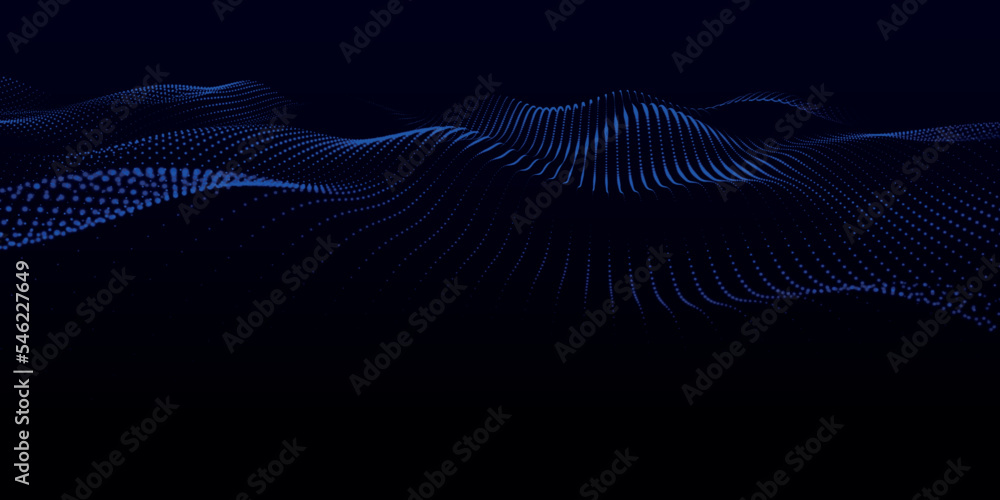 Poster abstract futuristic background. big data visualization. network connection. data transfer. 3d render
