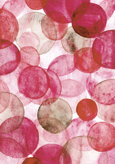 abstract watercolor background. many colored circles.