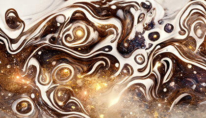 Abstract colors galaxy liquid powder effect wallpaper graphic design