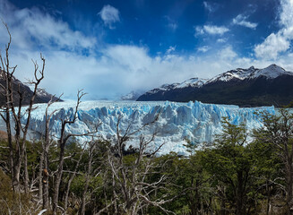 Perito Moreno Glacier. Los Glaciares National Park in Santa Cruz Province, Argentina. 
One of the most important tourist attractions in Patagonia.
