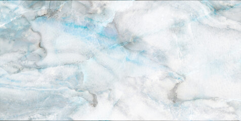 Obraz premium Blue abstract marble texture, marbled watercolor painting background