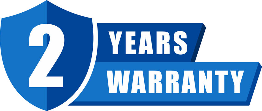 2 Year Warranty Icon, Two Year Warranty, Promotional Vector Icon