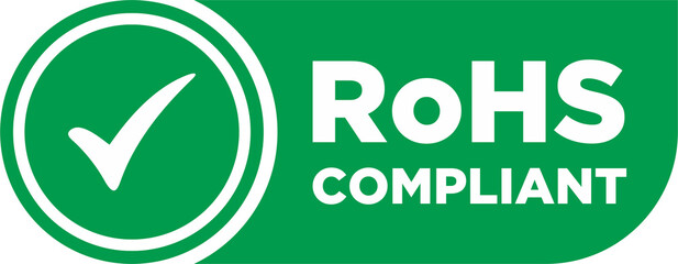  RoHS compliant vector icon set with tick mark