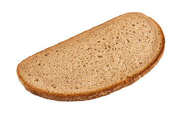 1 Scheibe Graubrot und Hintergrund transparent