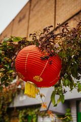 Lanterne chinoise rouge