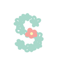 blooming flower s Lowercase