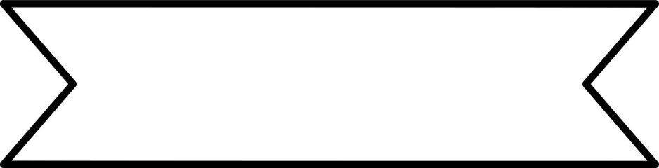 Black line label template banner vector illustration. Contour curved shape tags, bookmarks or labels with blank space for message for special offer marketing.