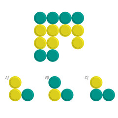 Visual intelligence questions IQ TEST, visual intelligence questions. Find the missing, Find the missing piece