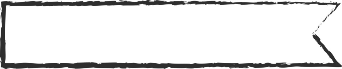 Obraz premium Chalk stroke ribbon banner vector illustration. White chalk style ribbons and curved labels with empty spaces for message