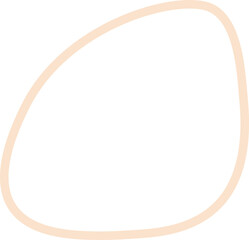 Abstract organic frame shape vector illustration. Minimalistic liquid form border, organic stain or geometric rim spot for modern abstract design or trendy fashion pattern