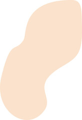 Abstract organic shape vector illustration. Minimalistic liquid form, organic stain or geometric spot for modern abstract design or trendy fashion pattern