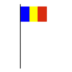 romania flag to commemorate independence day isolated transparent background png