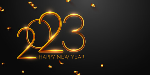2022 Happy New Year Background Design. Greeting Card, Banner, Poster.
