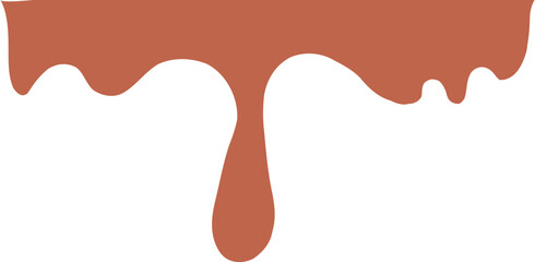 Drip Border Illustration Of A Chocolate Drop